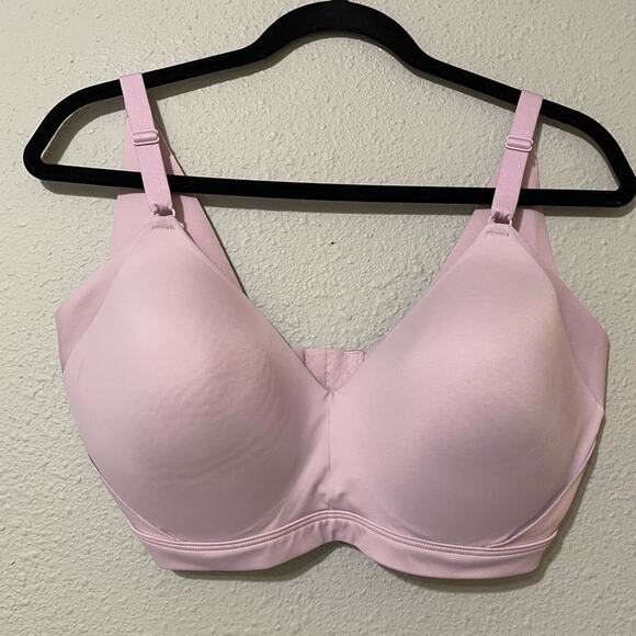 Warners Full Coverage Pink No Wire Bra XL - Picture 1 of 7